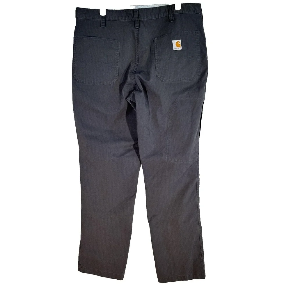 Carhartt Men's Gray Ripstop Relaxed Fit 34x32 - Picture 2 of 13